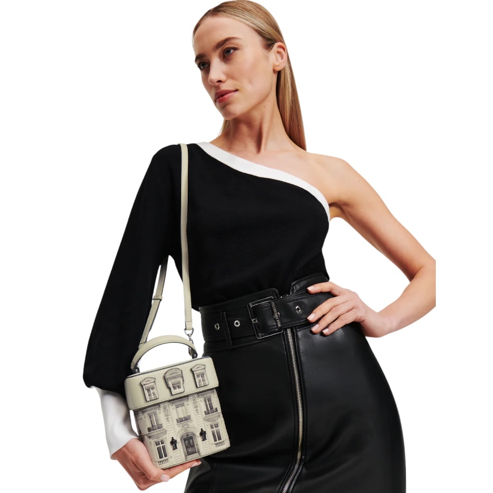 Bolso bandolera dibujo blanco Karl Lagerfeld | Gallery Carrilé foto 2