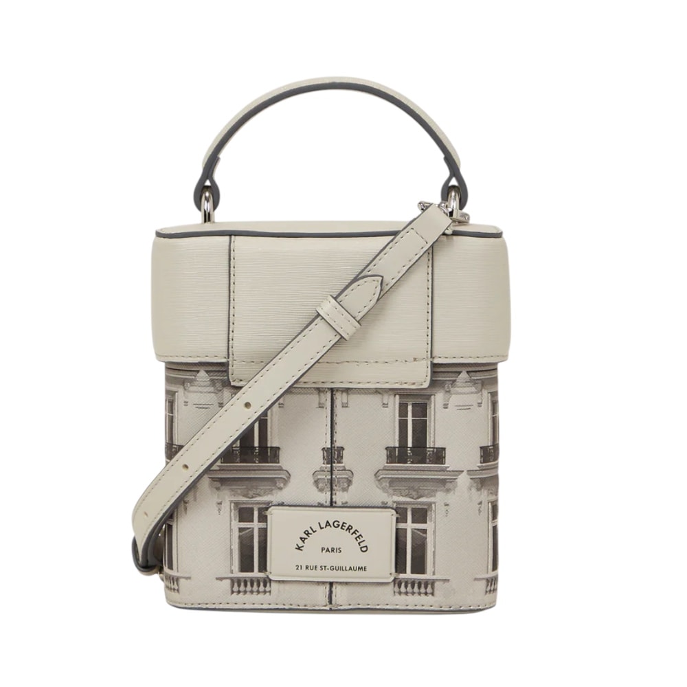 Bolso bandolera dibujo blanco Karl Lagerfeld | Gallery Carrilé foto 3