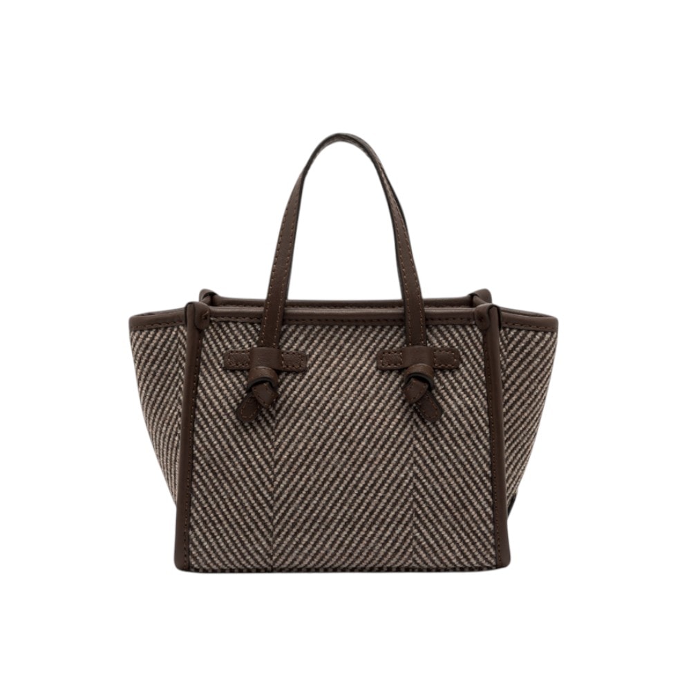 Bolso asa y correa marrón Miss Marcella de Gianni Chiarini BS 8065 Spiga