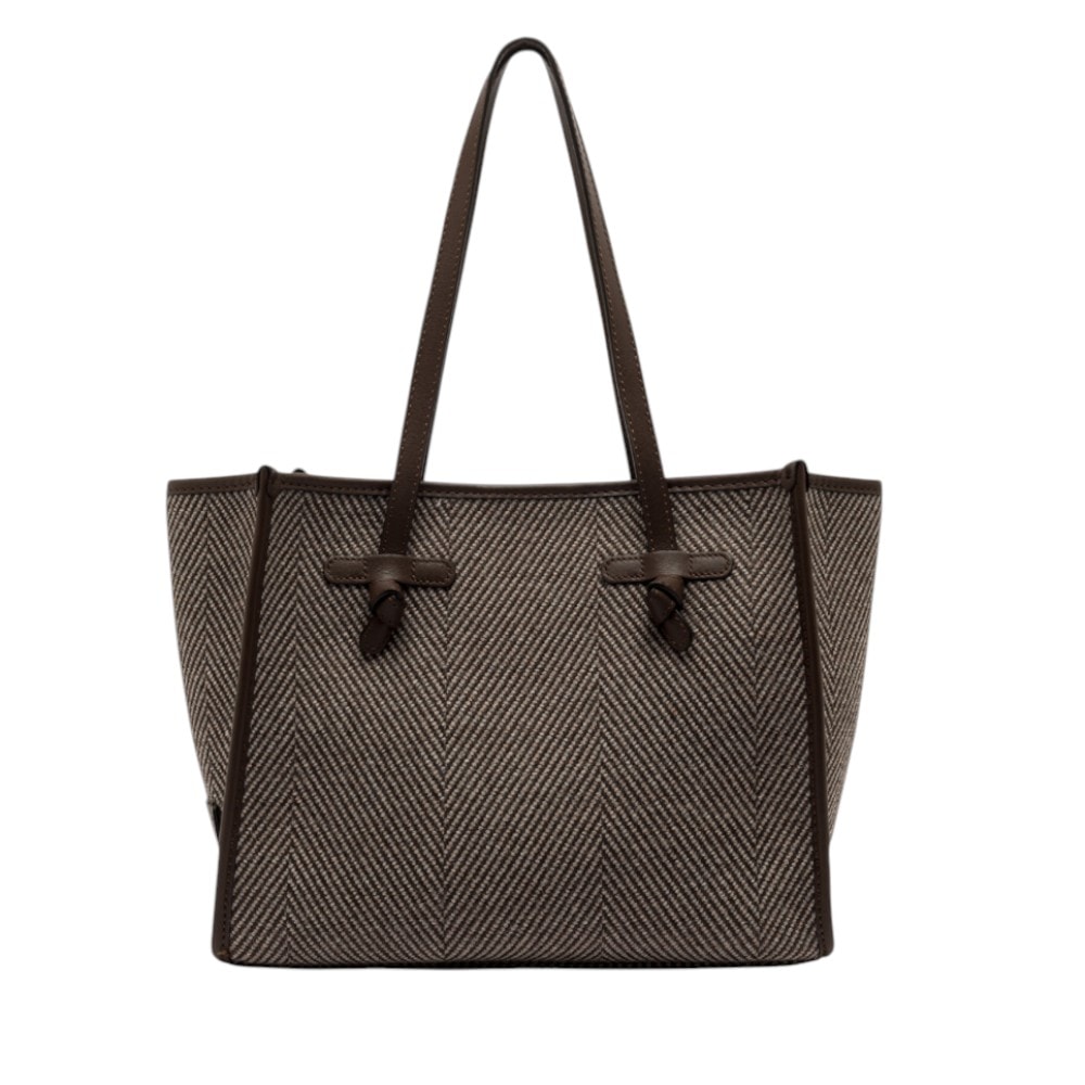 Bolso shopper marrón lana Miss Marcella de Gianni Chiarini BS 6849 Spiga