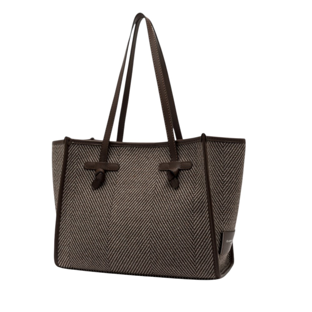 Bolso marrón señora tejido espiga Gianni Chiarini | Gallery Carrilé foto 4