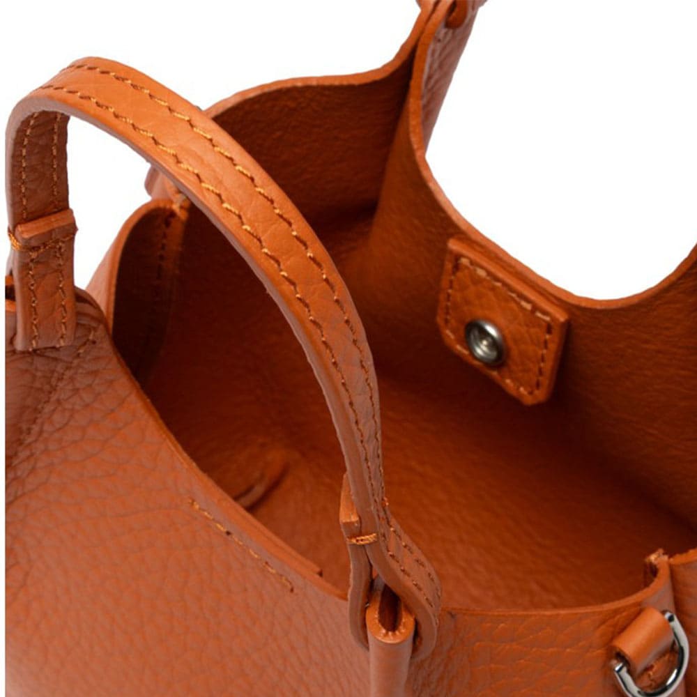 Bolso piel bandolera naranja Gianni Chiarini  foto 3