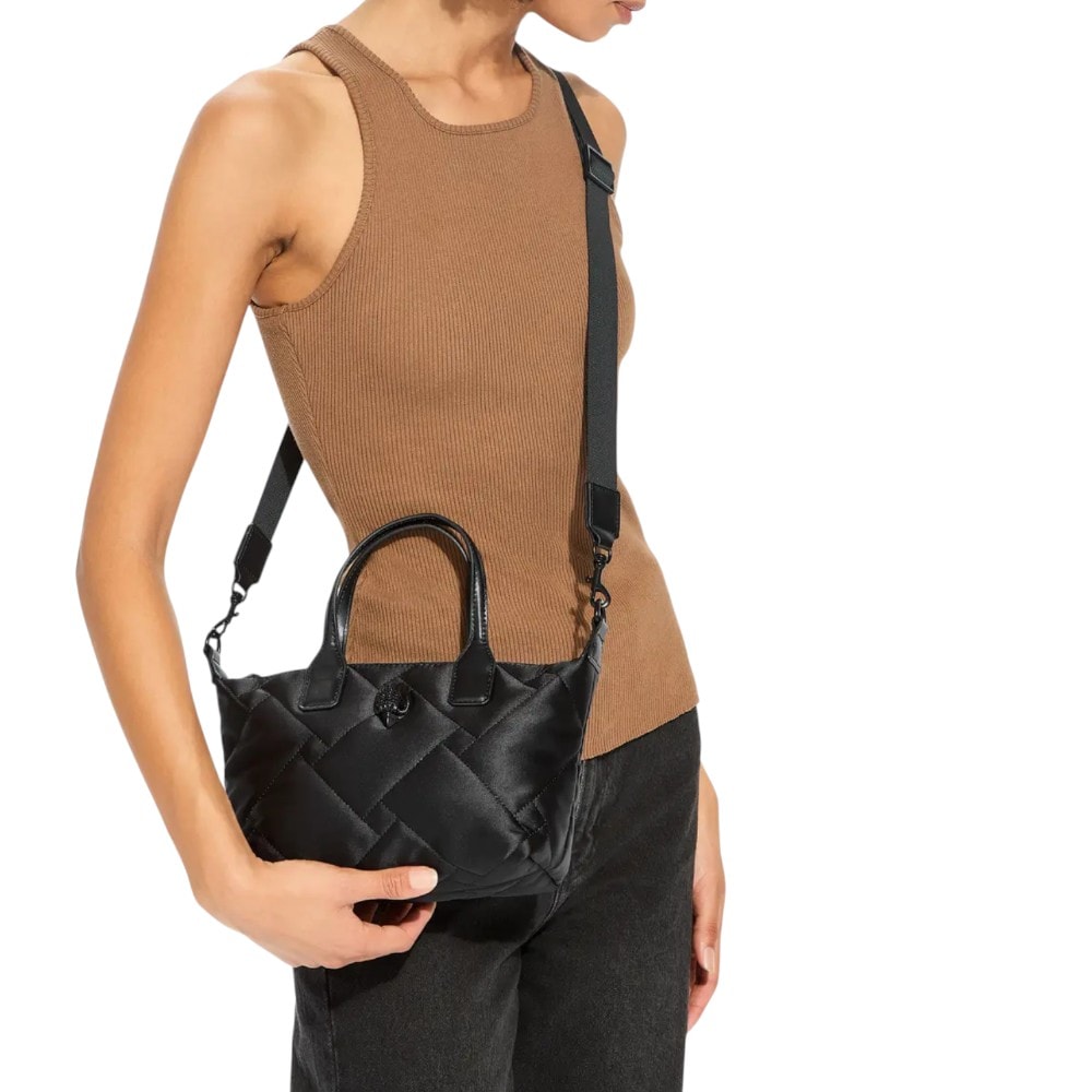 Bolso mini shopper asa negro Kurt Geiger foto 2