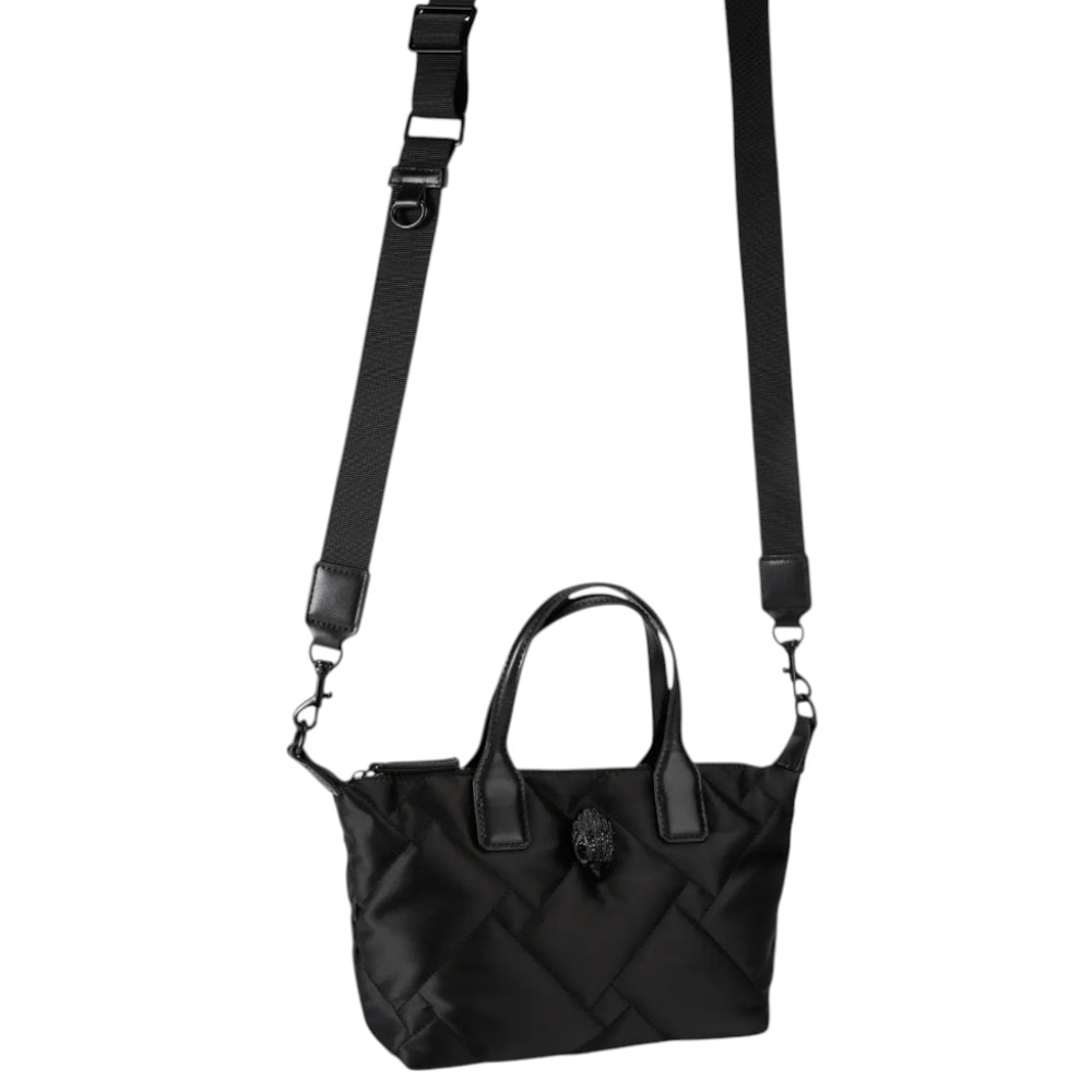 Bolso mini shopper asa negro Kurt Geiger foto 3