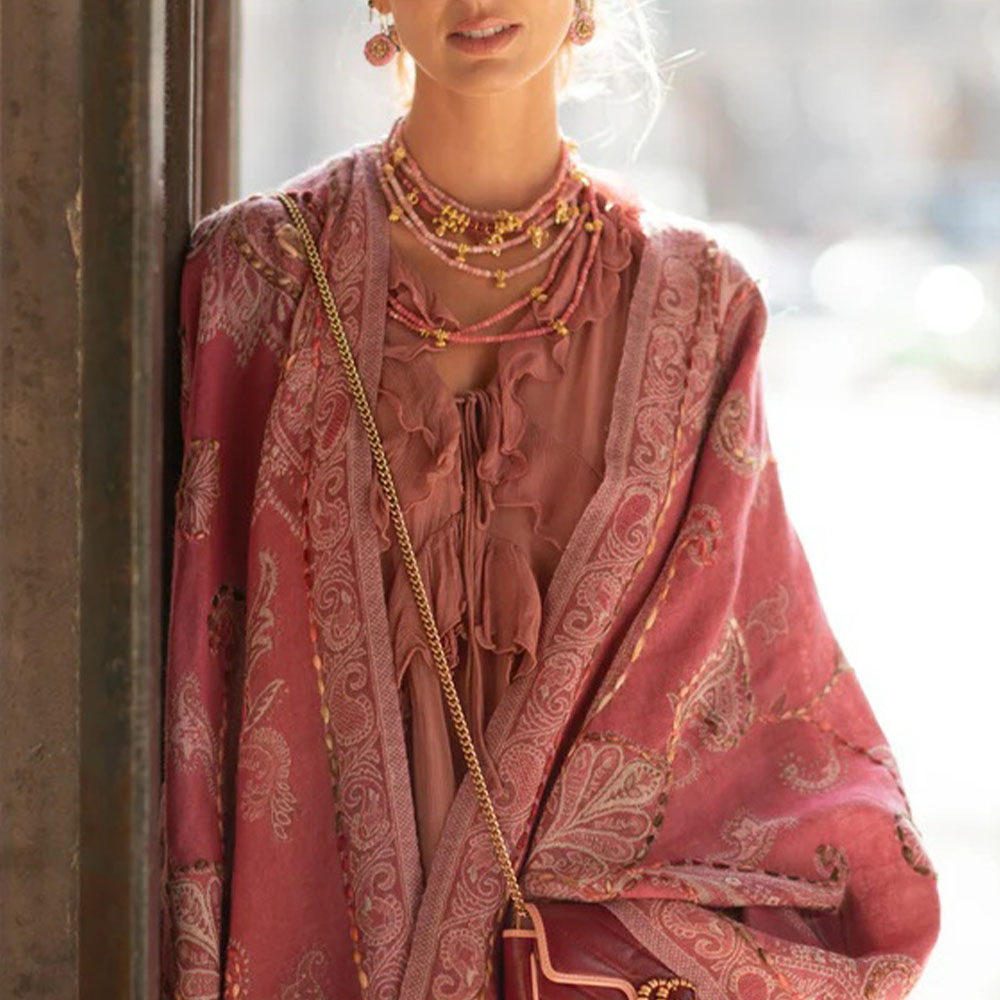 Poncho mujer rosa suave – Poc a Poc foto 2