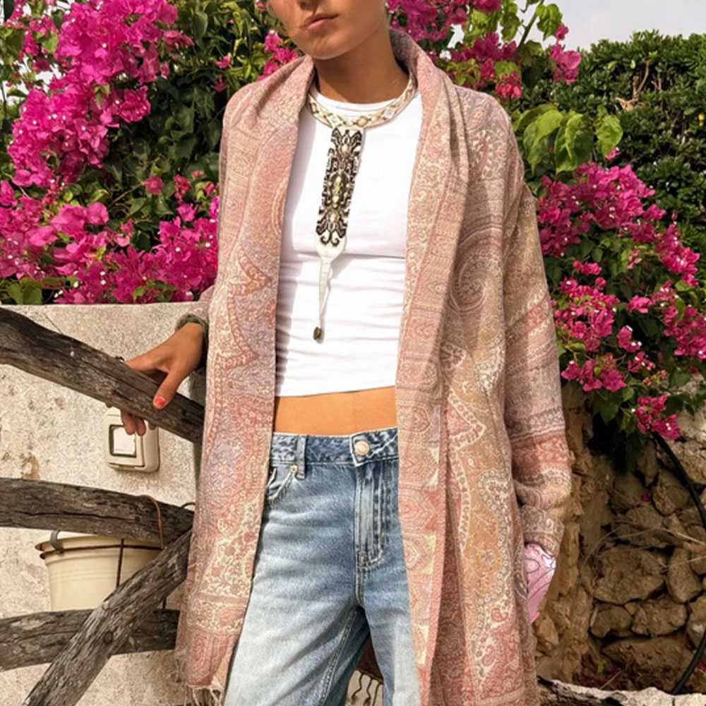 Chaqueta mujer suave rosa – Poc a Poc foto 2