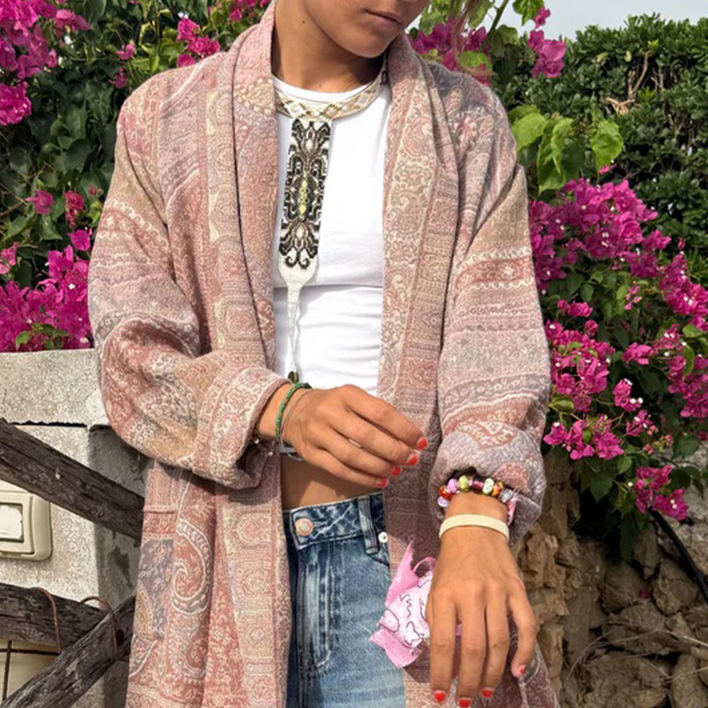 Chaqueta mujer suave rosa – Poc a Poc foto 3