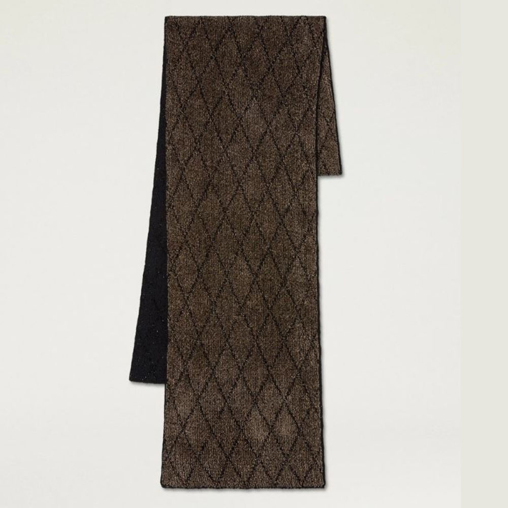 Bufanda rombos jacquard lurex Momoni 252MMOSC010