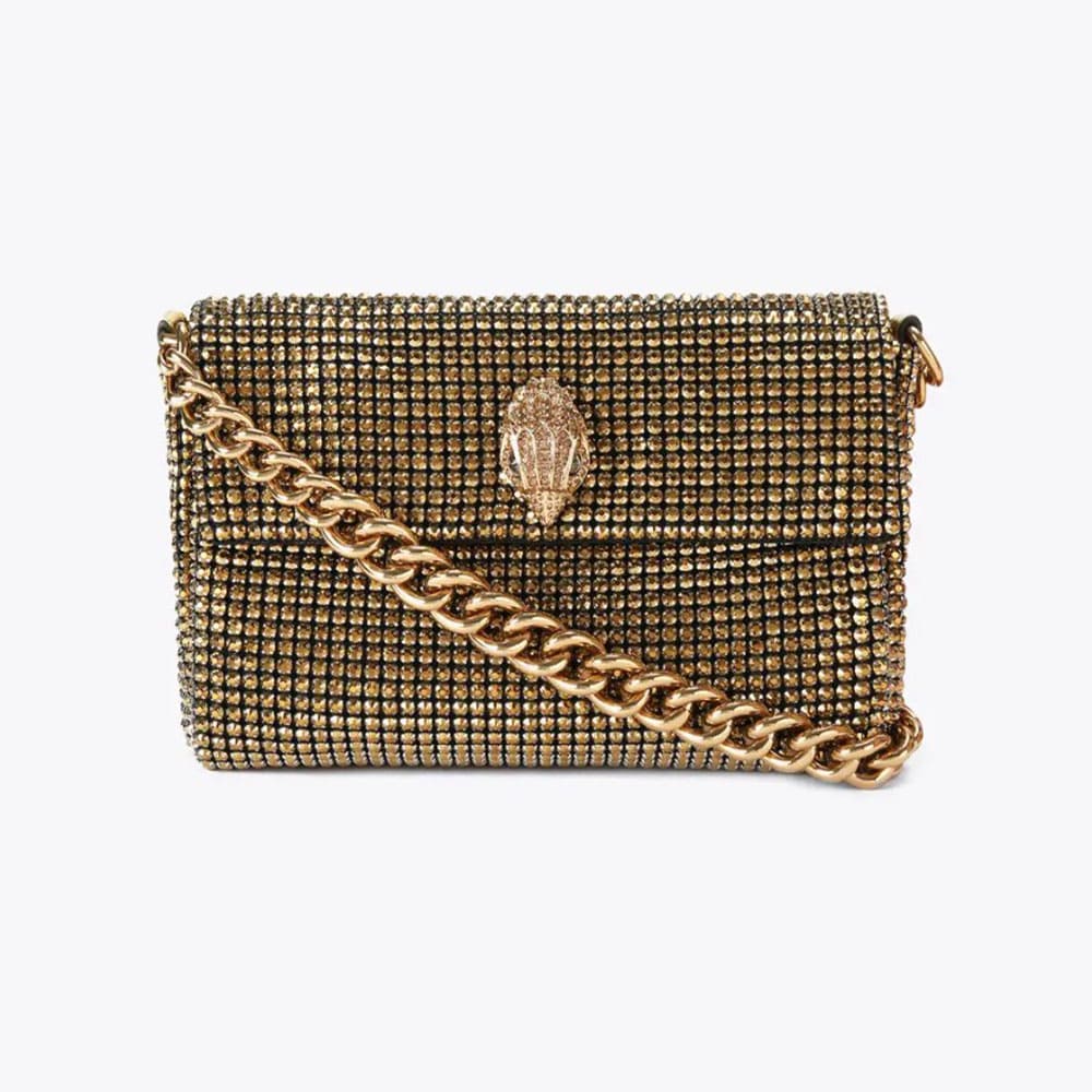 Bolso dorado cadena vestir Kurt Geiger SM Party Shoulder