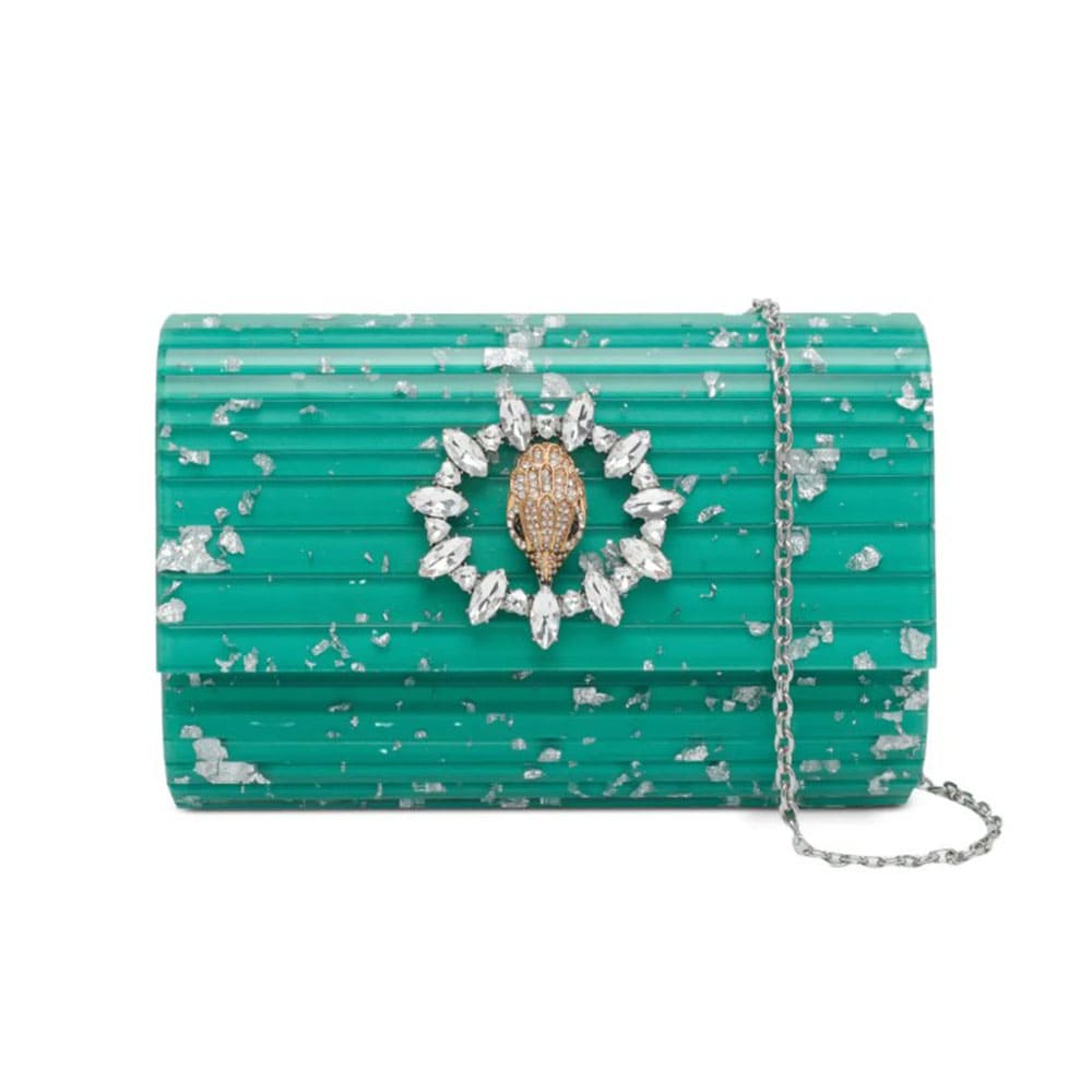 Clutch cadena verde Kurt Geiger 5374270979