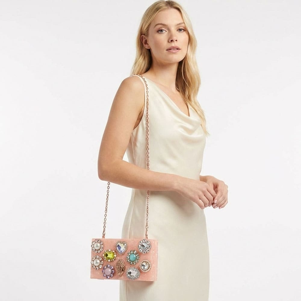 Cartera fiesta cadena con apliques joya Kurt Geiger foto 2