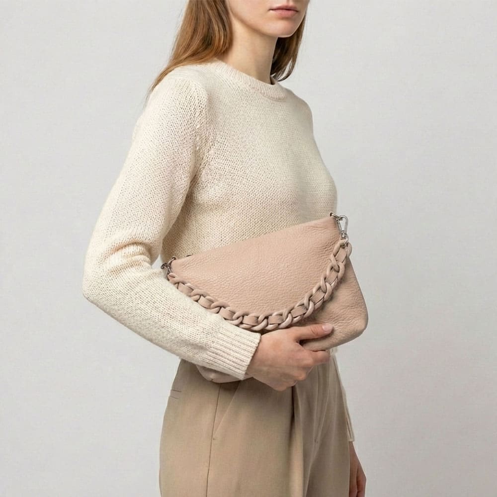 Bolso piel bandolera crema Gianni Chiarini – elegante y práctico foto 2