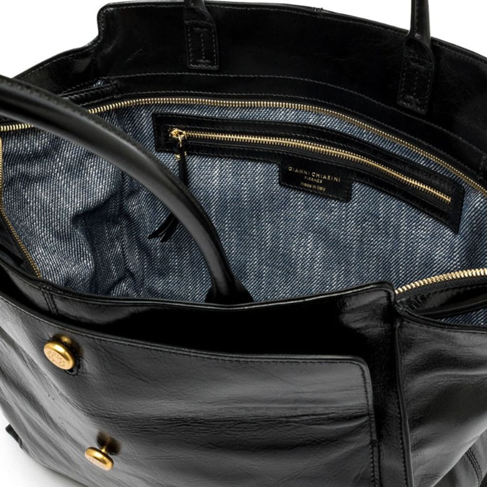 Bolso negro piel mujer elegante – Gianni Chiarini foto 3