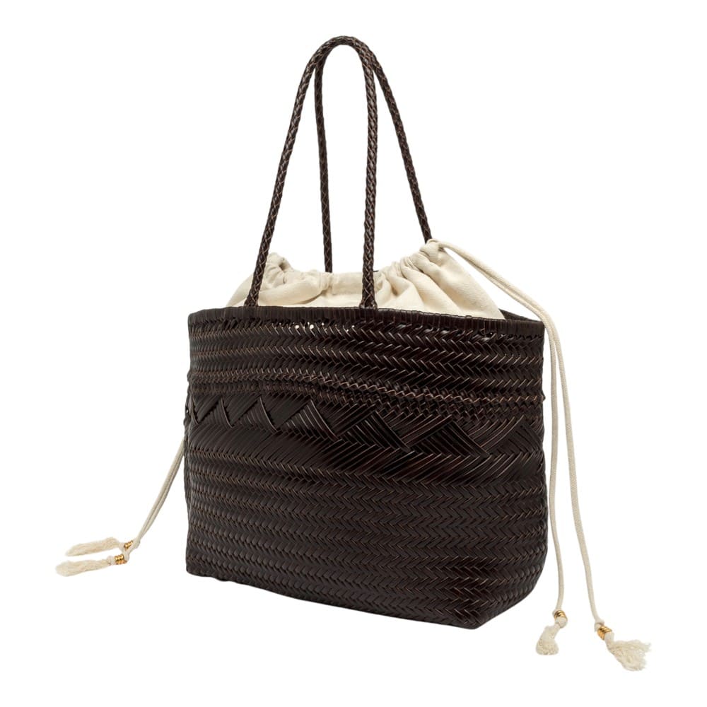 Bolso piel trenzado marrón Gianni Chiarini elegante foto 2