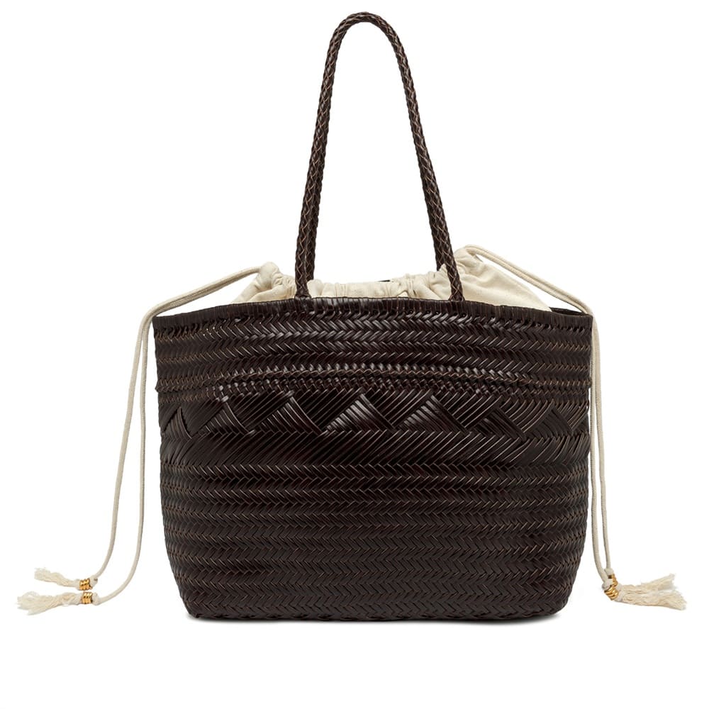 Bolso piel trenzado marrón Gianni Chiarini elegante foto 3