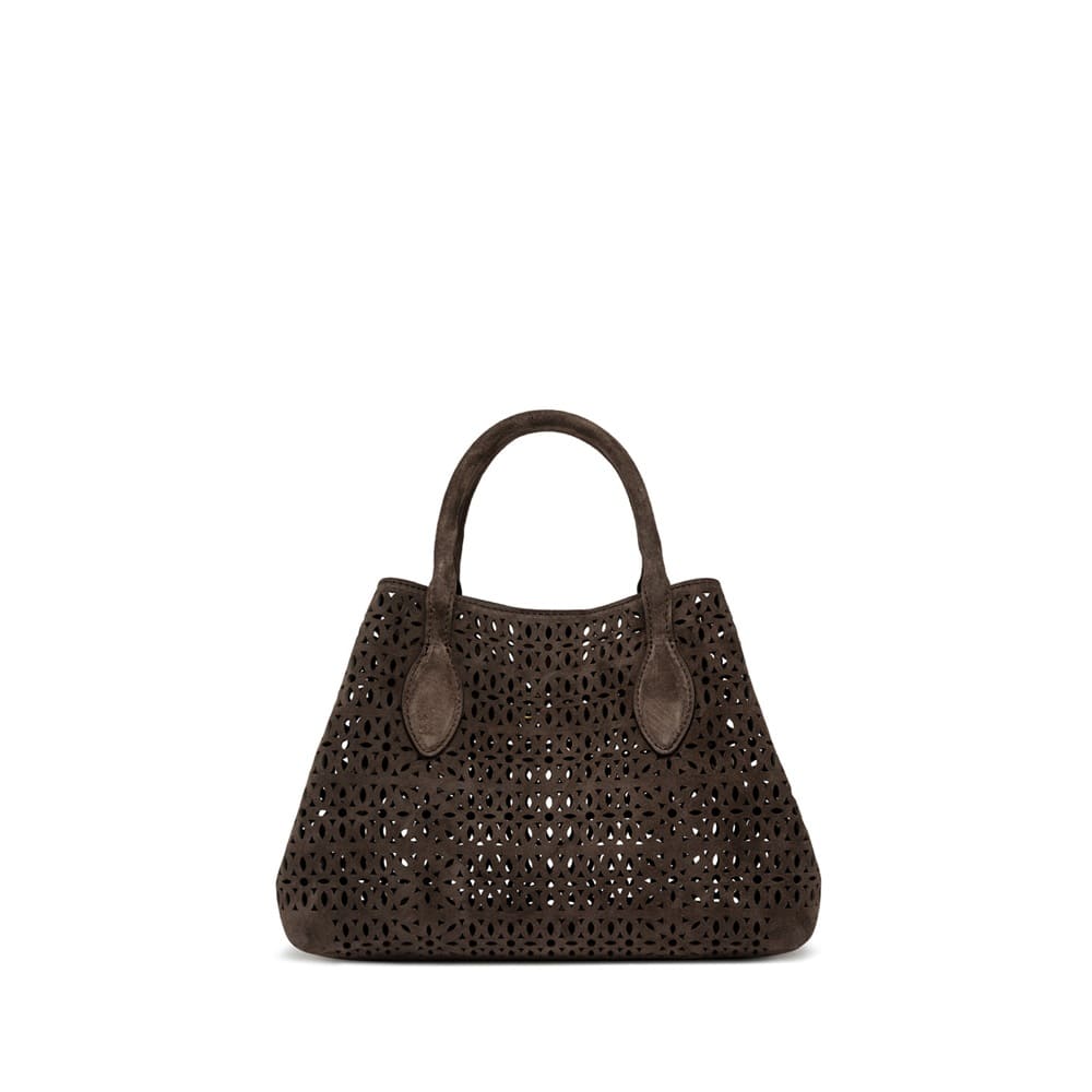 Bolso ante marrón asa Gianni Chiarini elegante foto 4