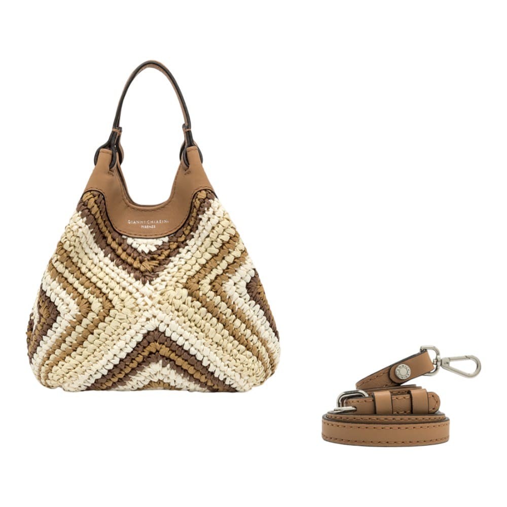 Bolso paja trenzada Gianni Chiarini Dua Bs 12188