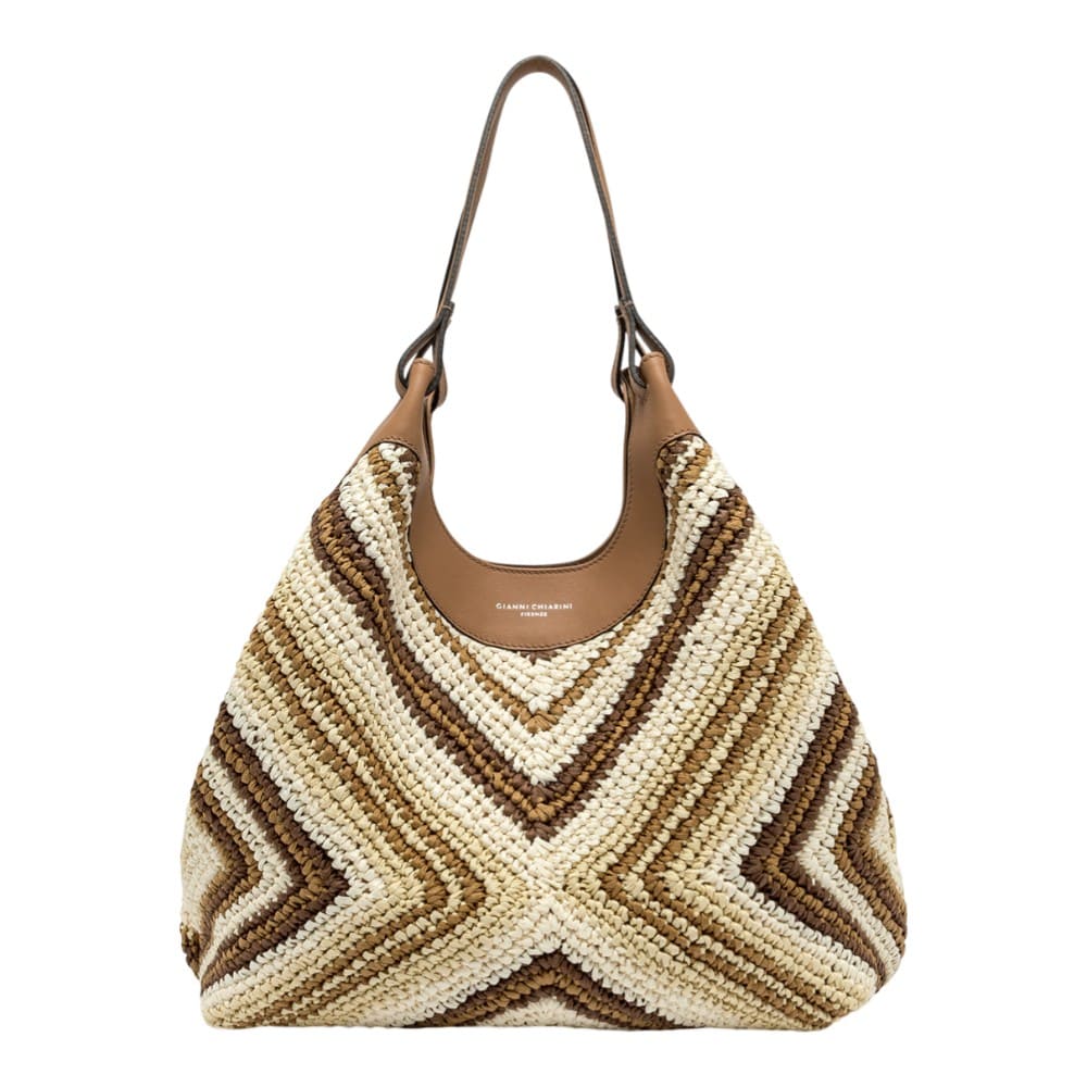 Bolso saco paja Gianni Chiarini Dua Bs 12190