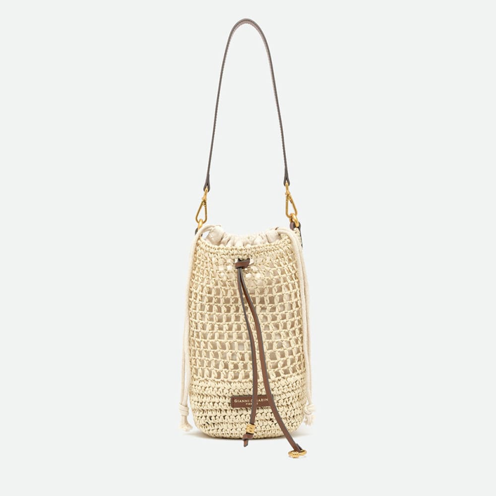 Bolso rafia hombro y correa Gianni Chiarini Nefeli Bs 11951