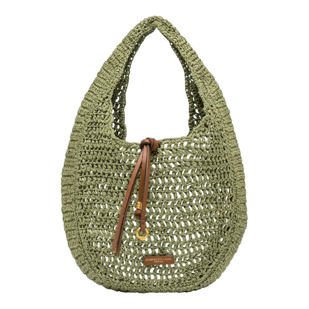 Bolso crochet verde asa Gianni Chiarini Nefeli Bs 11954