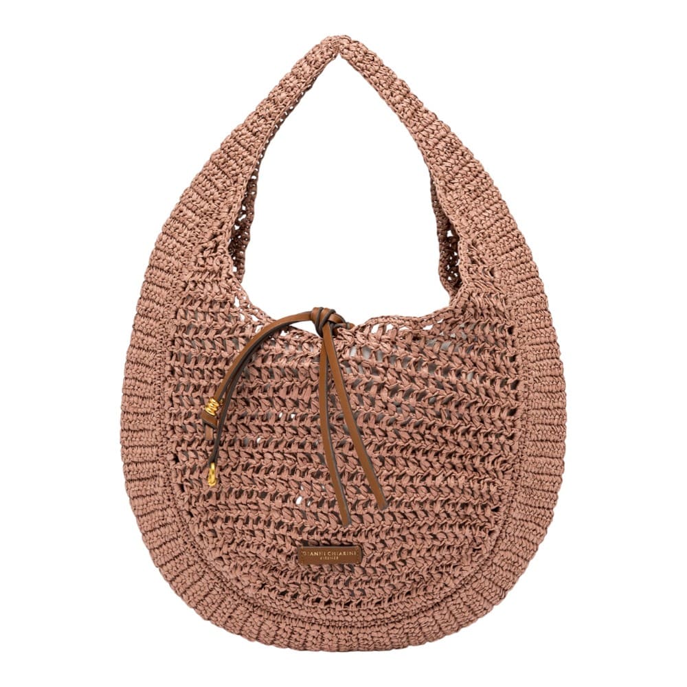 Bolso hobo rosa crochet Gianni Chiarini Nefeli Bs 11954