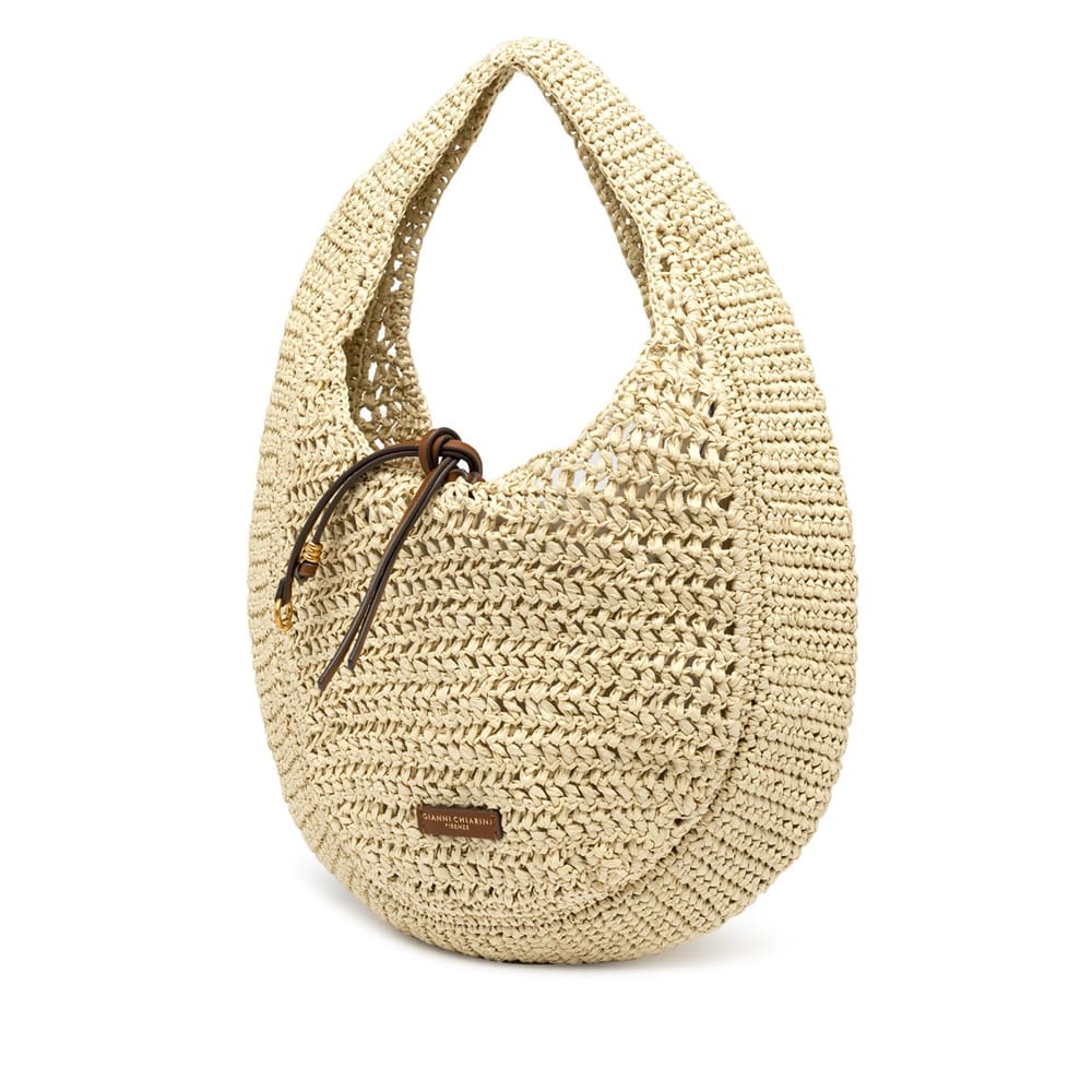 Bolso crochet beig asa Gianni Chiarini elegante foto 4