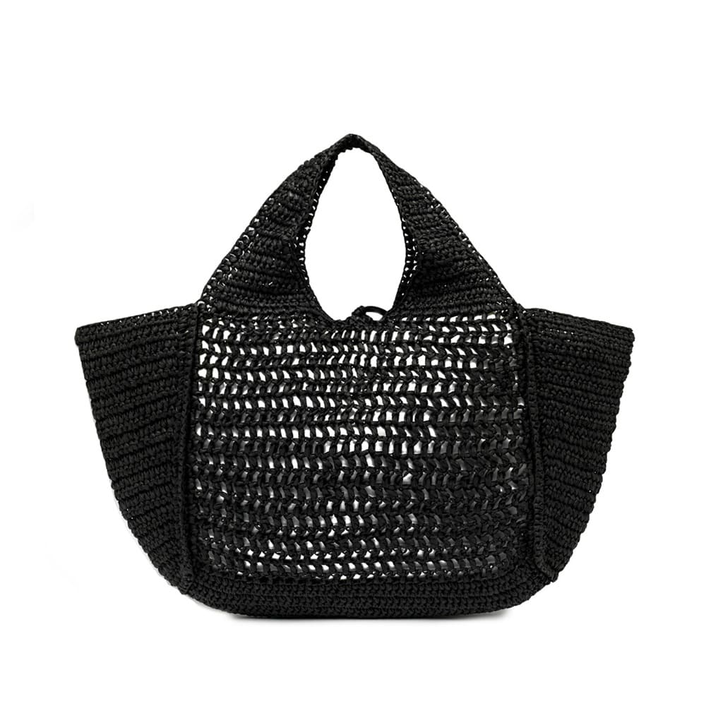 Bolso tote crochet negro Gianni Chiarini elegante foto 4