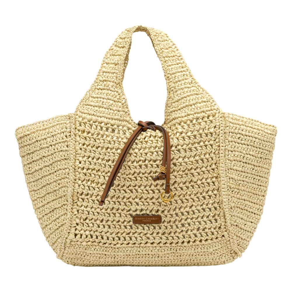 Bolso Gianni Chiarini crochet beig Nefeli Bs 11953