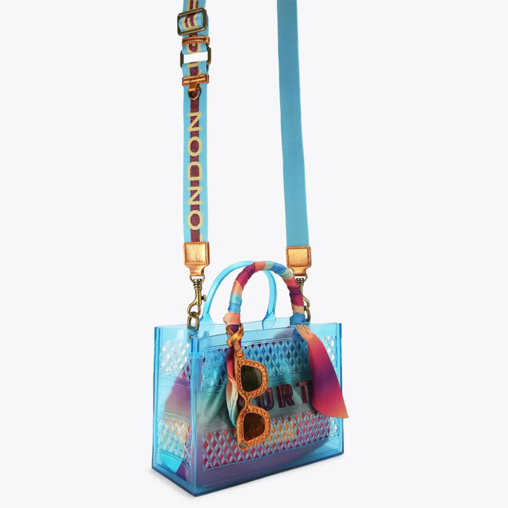 Bolso tote azul transparente Kurt Geiger | Carrilé foto 3