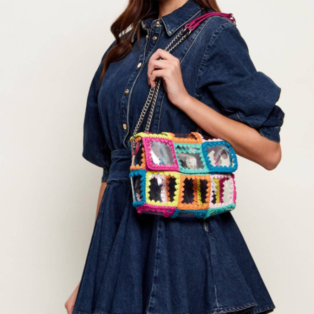 Bolso hombro ganchillo y vinilo Kurt Geiger | Carrilé foto 2