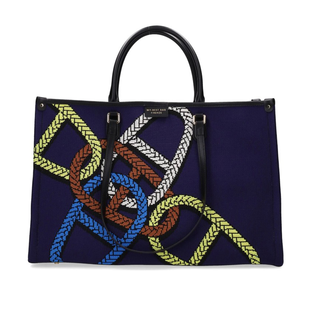 Bolso tote grande tejido jacquard My Best Bag S1-MYB-2010