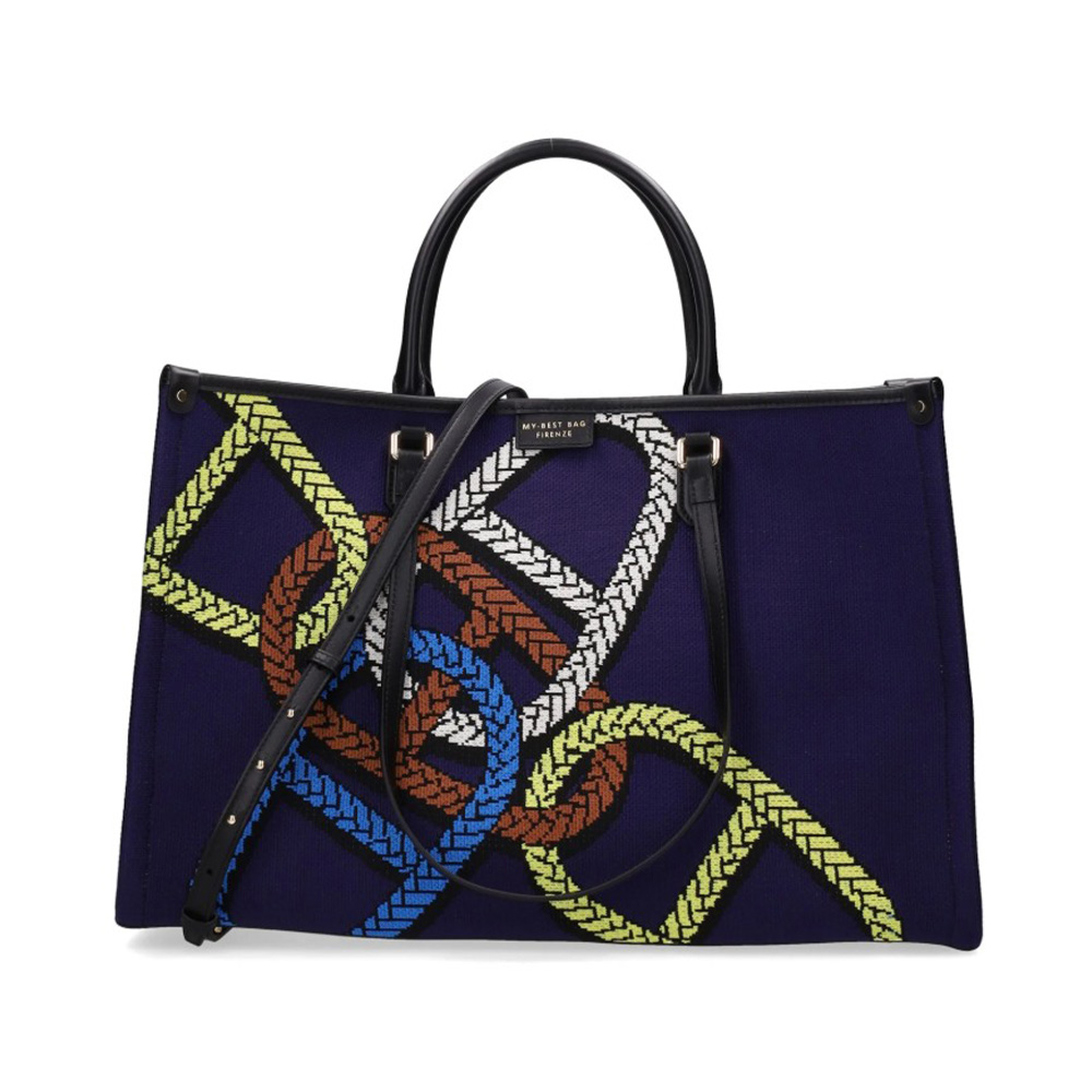 Bolso tote grande tejido jacquard My Best Bag | Bolso mujer foto 2