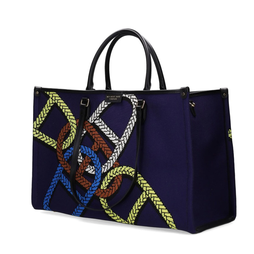 Bolso tote grande tejido jacquard My Best Bag | Bolso mujer foto 3