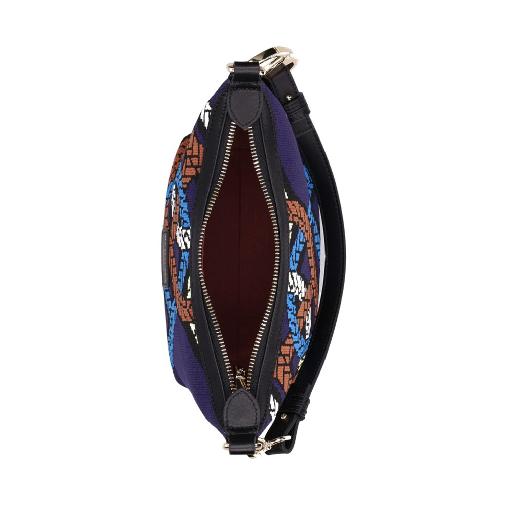 Bolso hombro azul tejido y correa My Best Bag | Bolso mujer foto 4