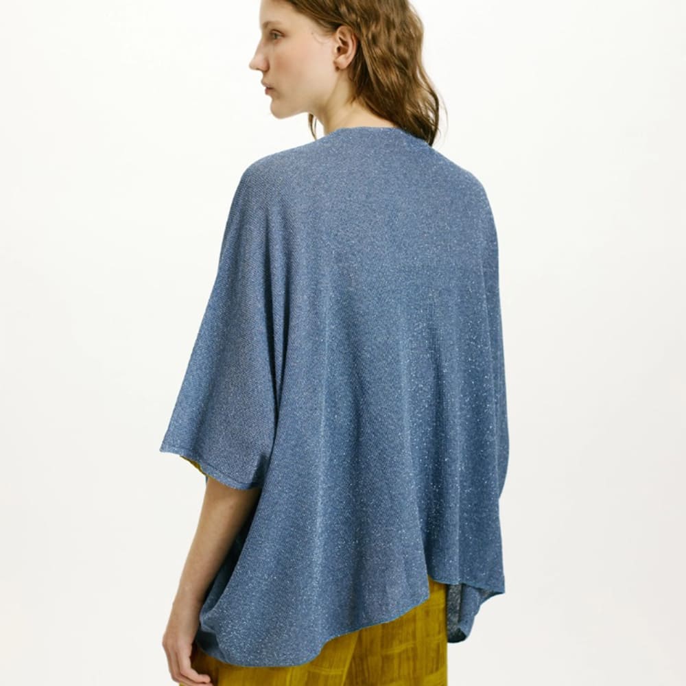 Cárdigan lúrex Momoni en azul para mujer foto 4