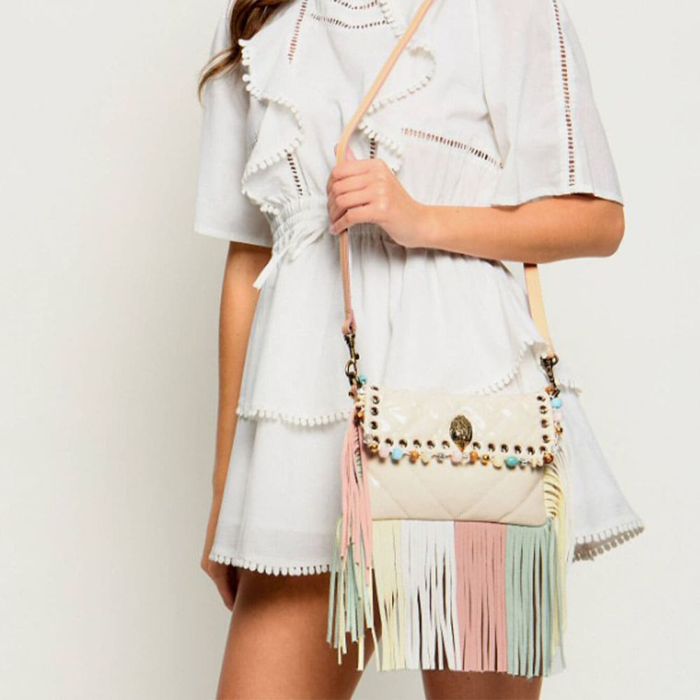 Bolso Hombro y Bandolera Flecos Multicolor Kurt Geiger foto 2