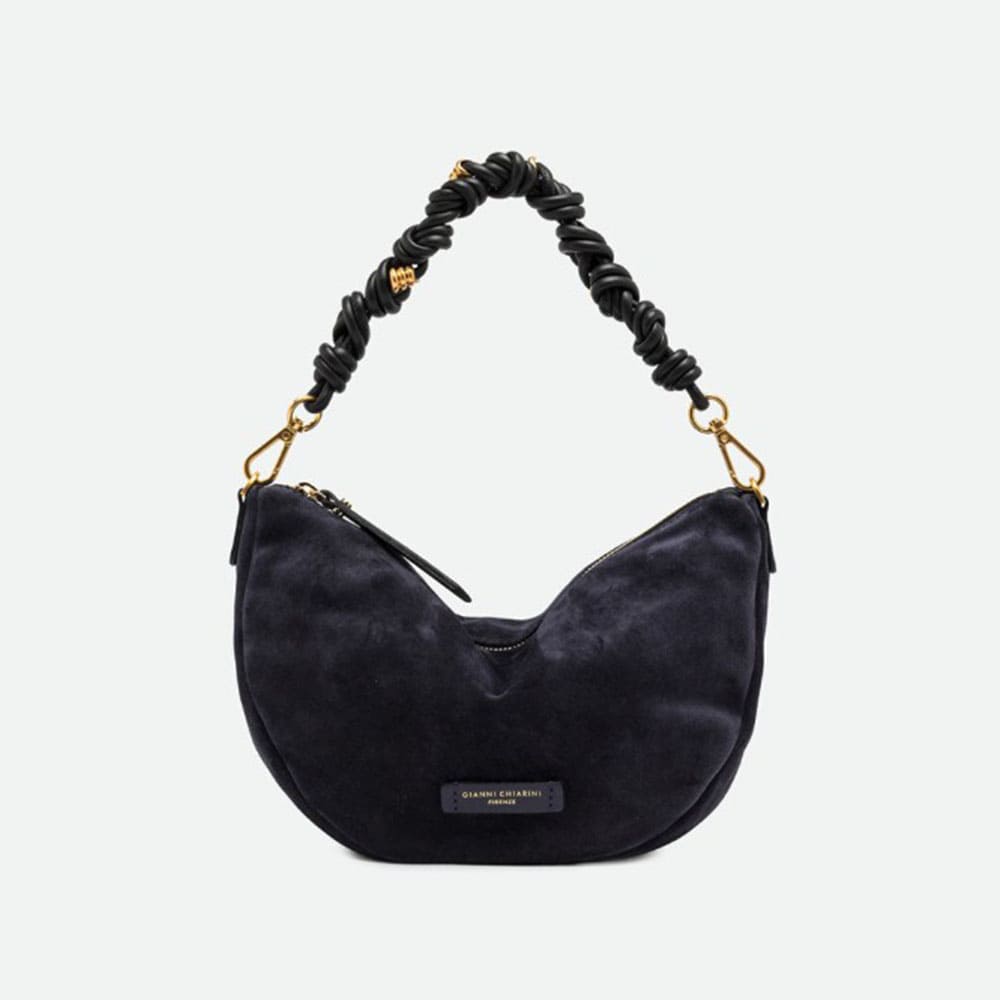 Bolso hobo asa y bandolera azul Gianni Chiarini Cleo BS 12690