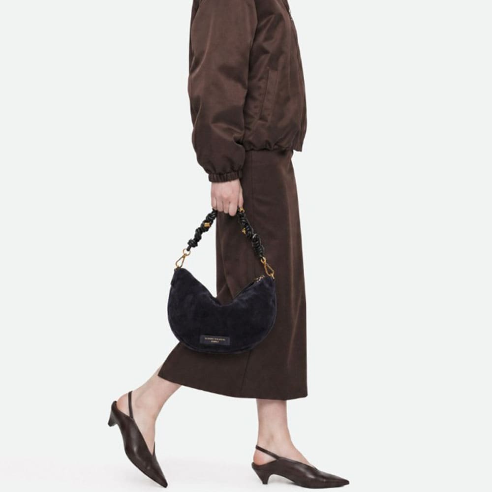 Bolso hobo asa y bandolera azul Gianni Chiarini foto 2