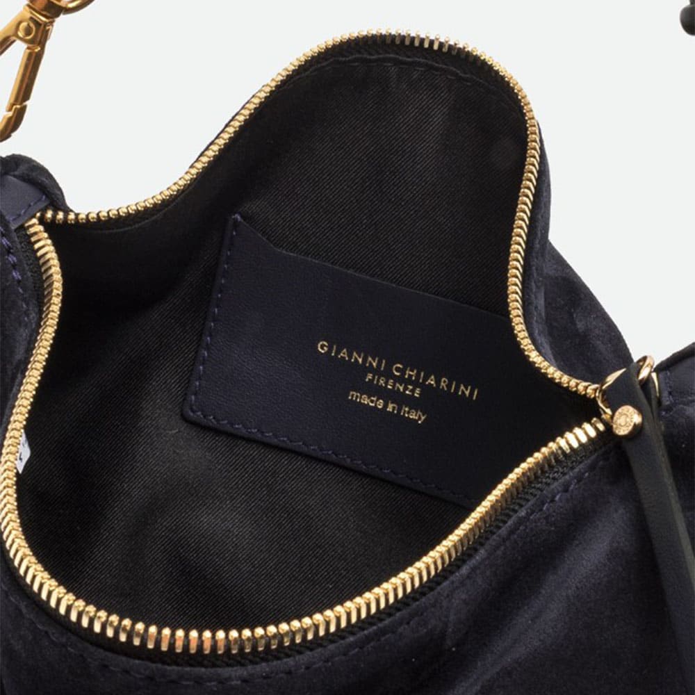 Bolso hobo asa y bandolera azul Gianni Chiarini foto 4