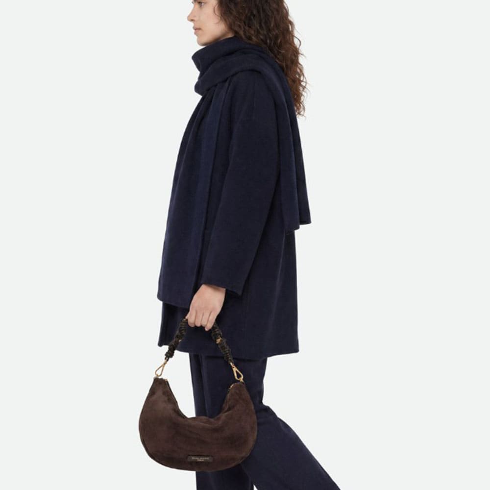 Bolso piel marrón asa cremallera Gianni Chiarini foto 2