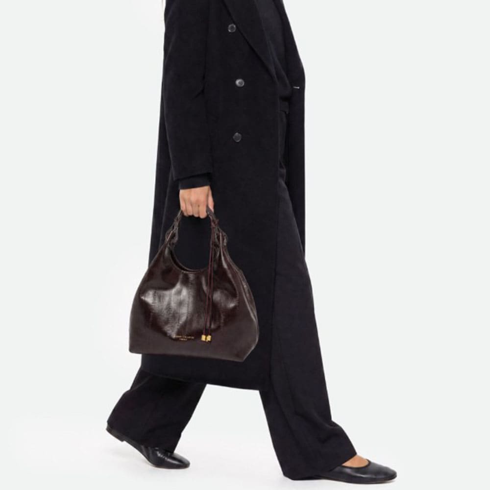 Bolso piel burdeos asa Gianni Chiarini | Carrilé foto 2