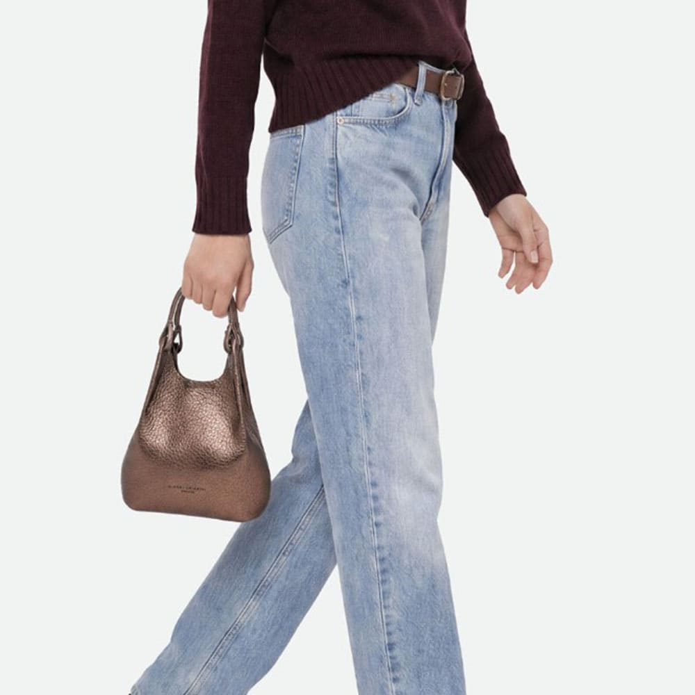 Bolso pequeño asa bronce Gianni Chiarini | Carrilé foto 2