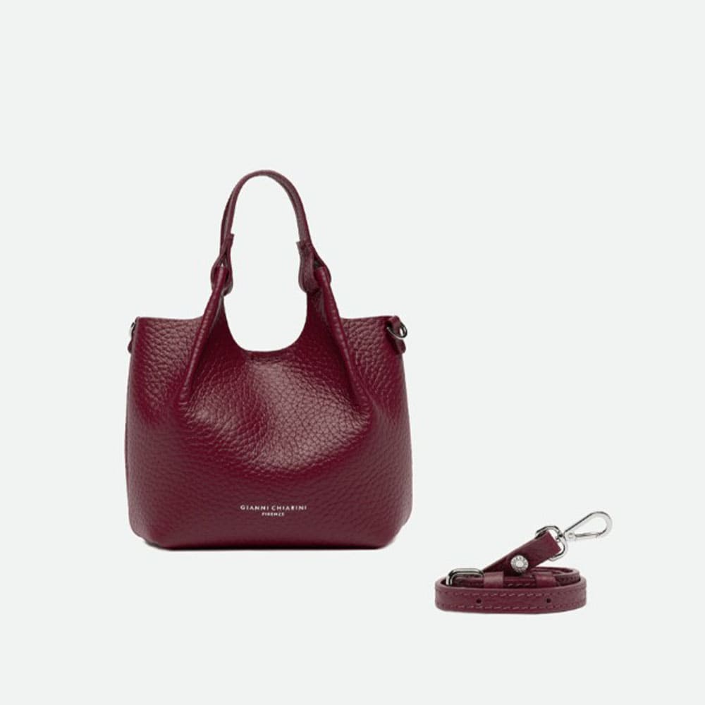 Gianni Chiarini bolso mini piel burdeos asa | Carrilé foto 3
