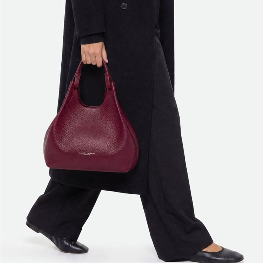 Bolso piel burdeos asa Gianni Chiarini | Carrilé foto 2