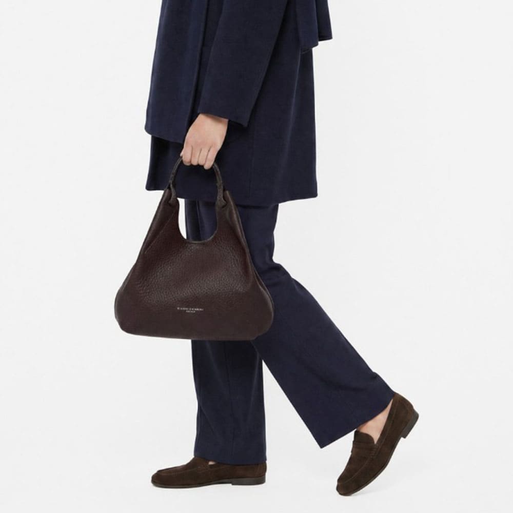 Bolso marrón piel asa y correa Gianni Chiarini | Carrilé foto 2
