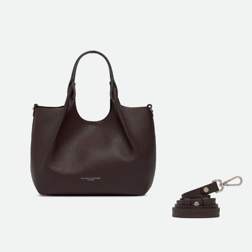 Bolso marrón piel asa y correa Gianni Chiarini | Carrilé foto 3