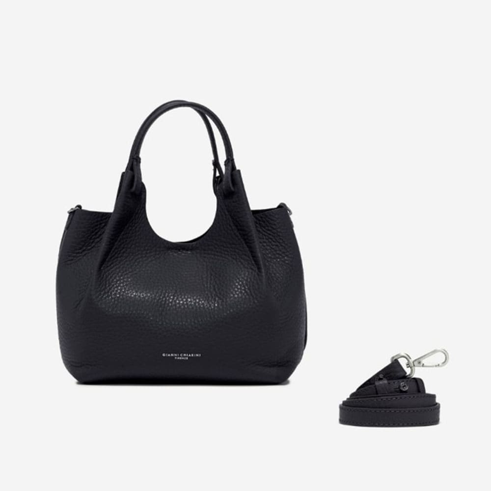 Bolso Gianni Chiarini azul piel granulada foto 3
