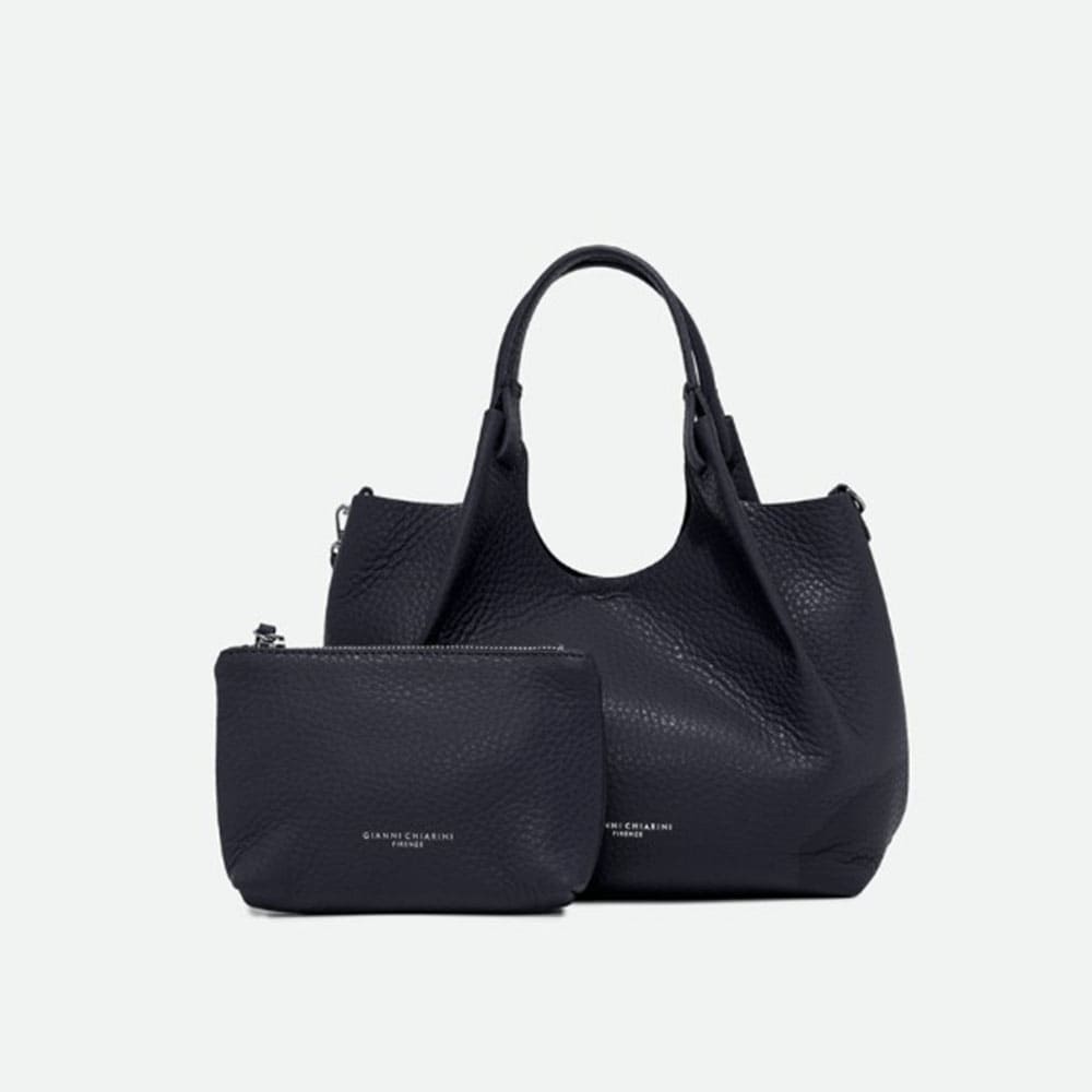 Bolso Gianni Chiarini azul piel granulada foto 4