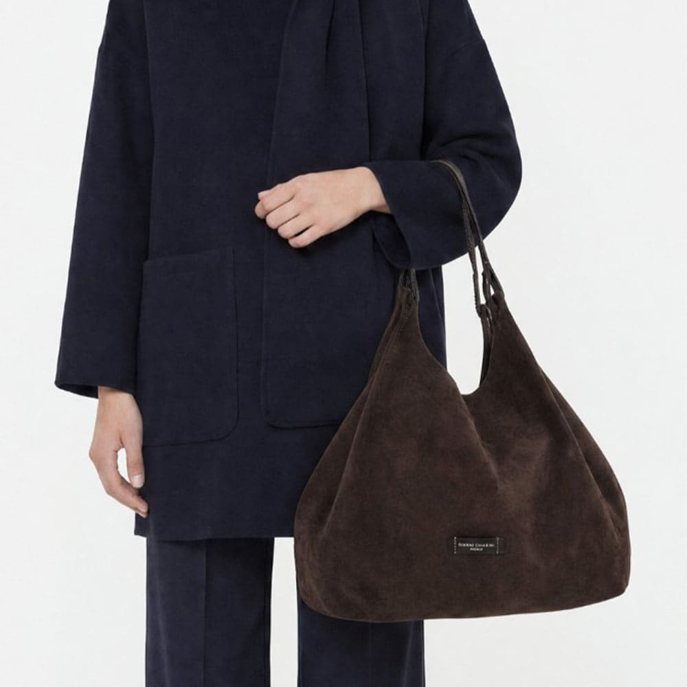 Bolso marrón Gianni Chiarini piel de ante foto 3
