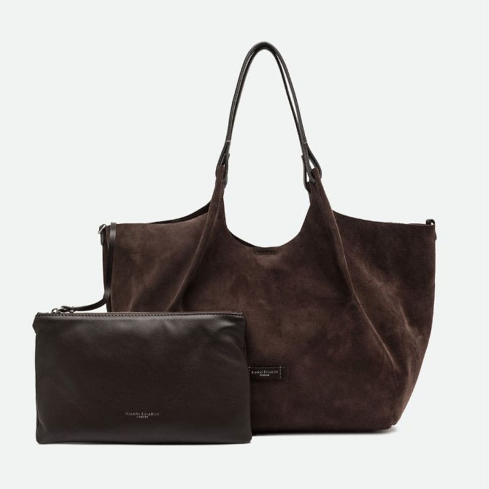 Bolso marrón Gianni Chiarini piel de ante foto 4